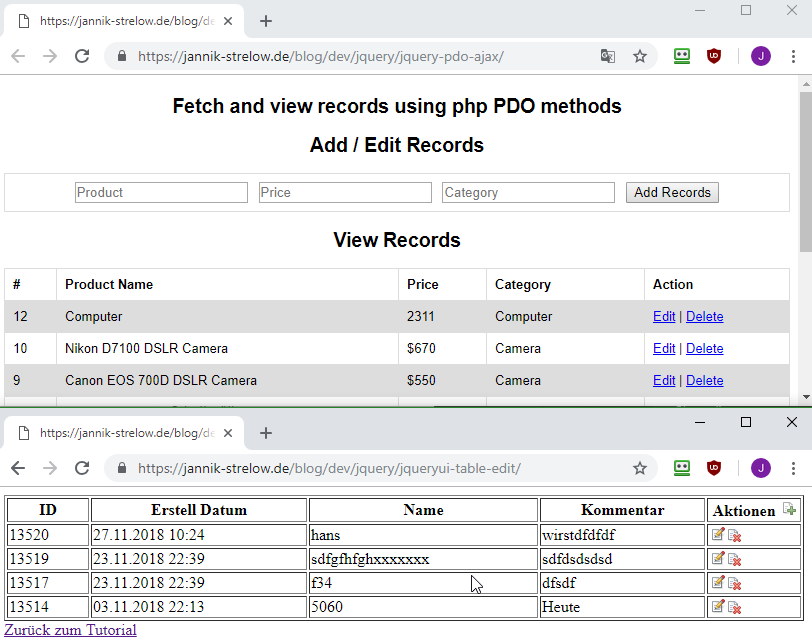 php-pdo-jquery-ajax-example-jannik-strelow